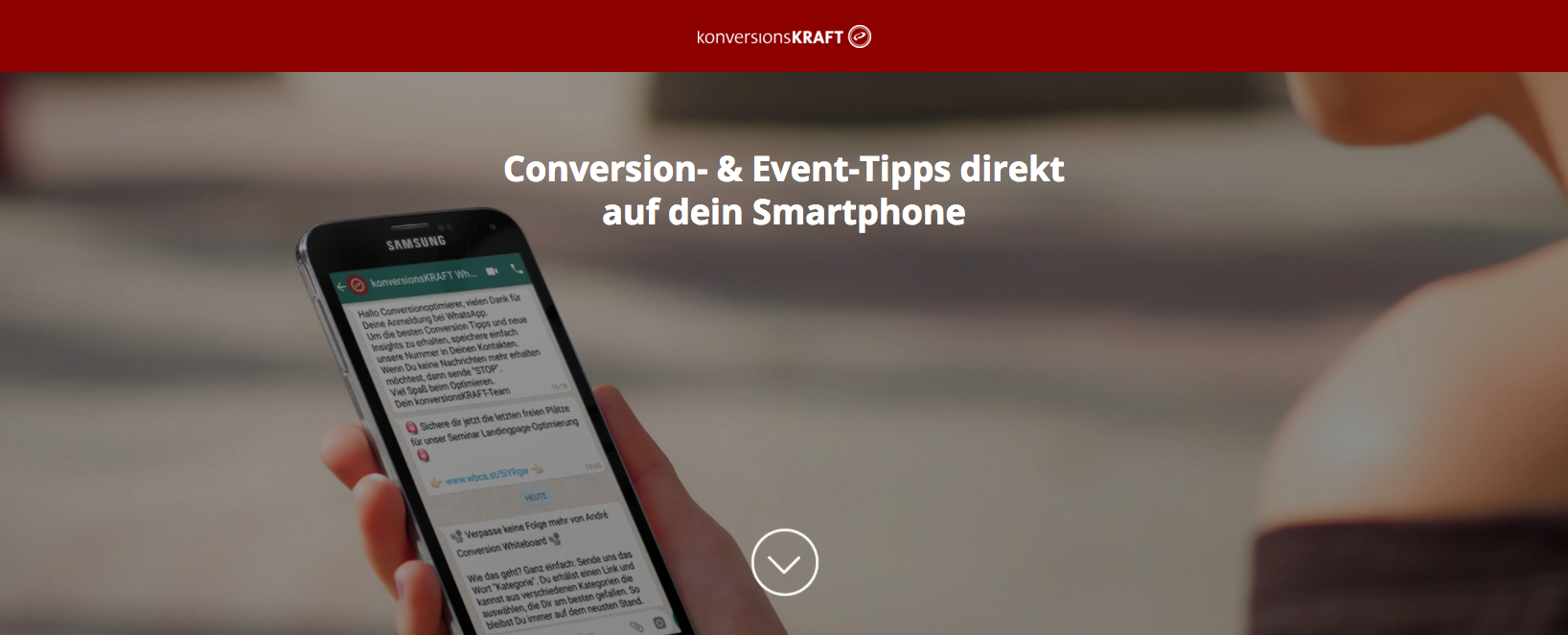 konversionsKRAFT messenger conversion newsletter